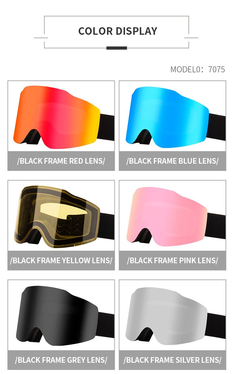 2024 Magnetic Glasses Double layer Goggles UV Ski Windshield Anti Fog Mountaineering Eye_voghion.com