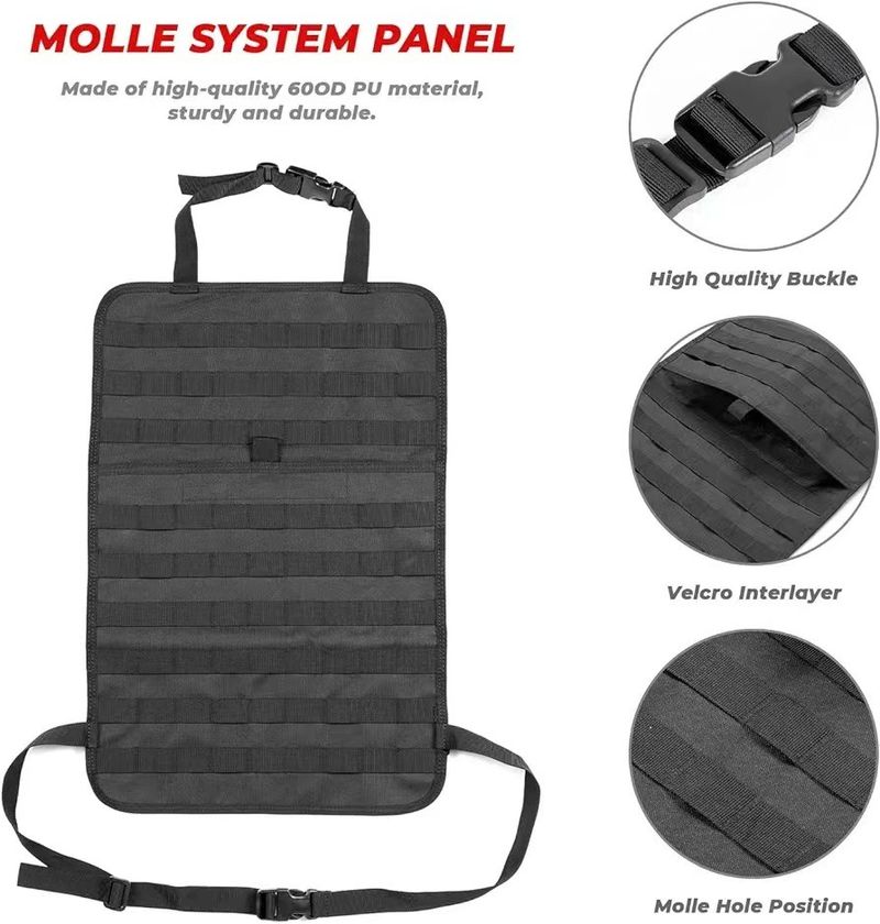 Tactical Storage Bag Car Back Seat Tactical Storage Bag Vehicle Multi-functional Large Capacity Combination Storage Suspension Bag_voghion.com