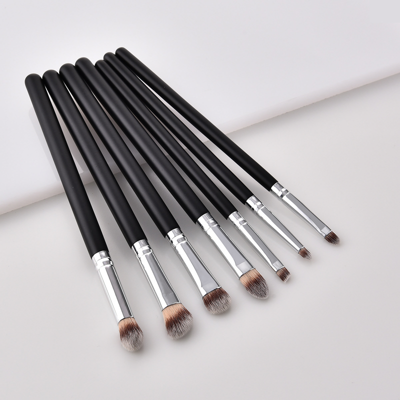 7pcs/9pcs/14pcs makeup brushes, makeup tools, eye set, eyeshadow brush, black and silver brush GUIHUI_voghion.com