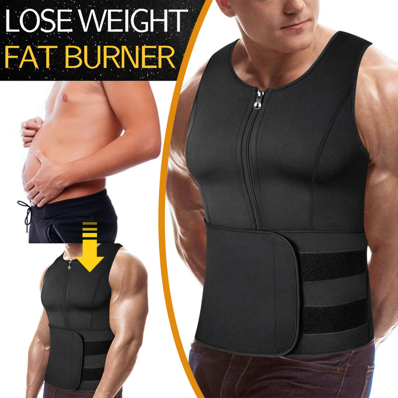 Girovita da uomo Canottiera da allenamento Canotte modellanti Camicia a compressione Intimo dimagrante Body Shaper Grasso_voghion.com