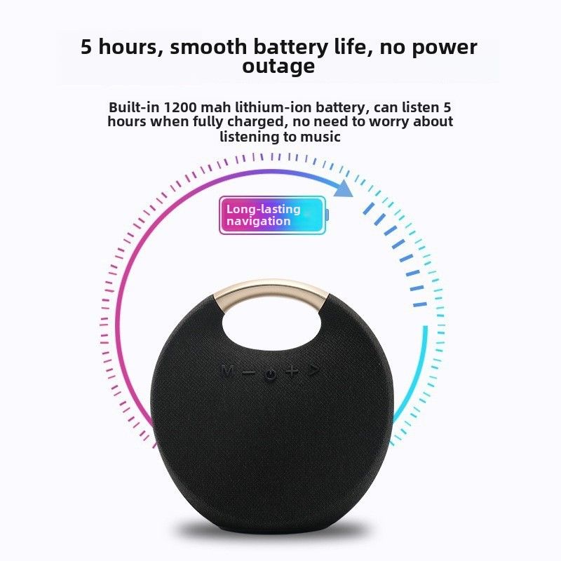 Bluetooth skaļrunis Fabric pārnēsājams zemfrekvences skaļrunis galda mini mazs audio mazs satelīta skaļrunis_voghion.com