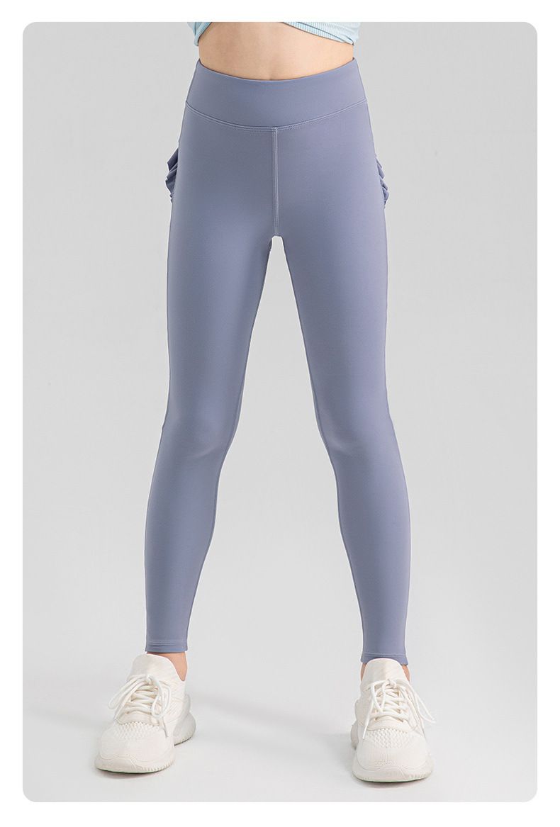 Breathing Series Girls Summer Nude Breathable Yoga Pants Quick Drying High Elastic Lace Ballet Tights_voghion.com