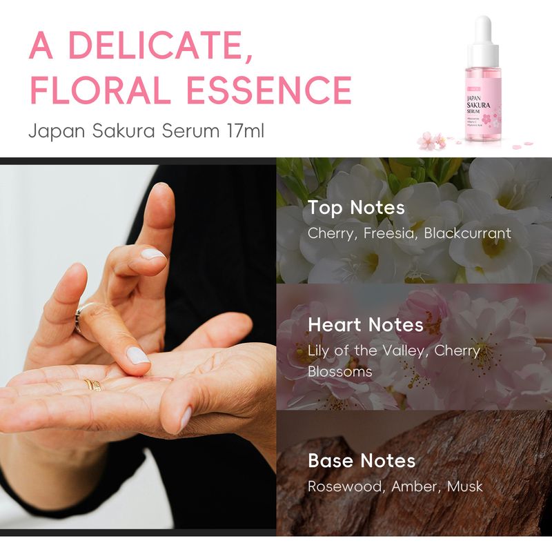 Siero Sakura Essence 17mltemu Versione con Scatola Colorata Siero Viso Qualifica Completa in Inglese_voghion.com