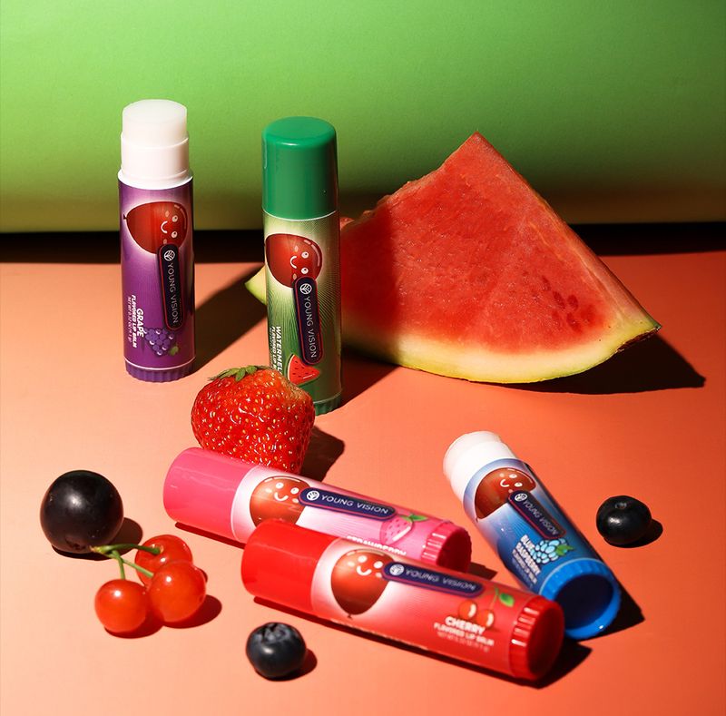 Set di 5 rossetti al gusto di frutta_voghion.com