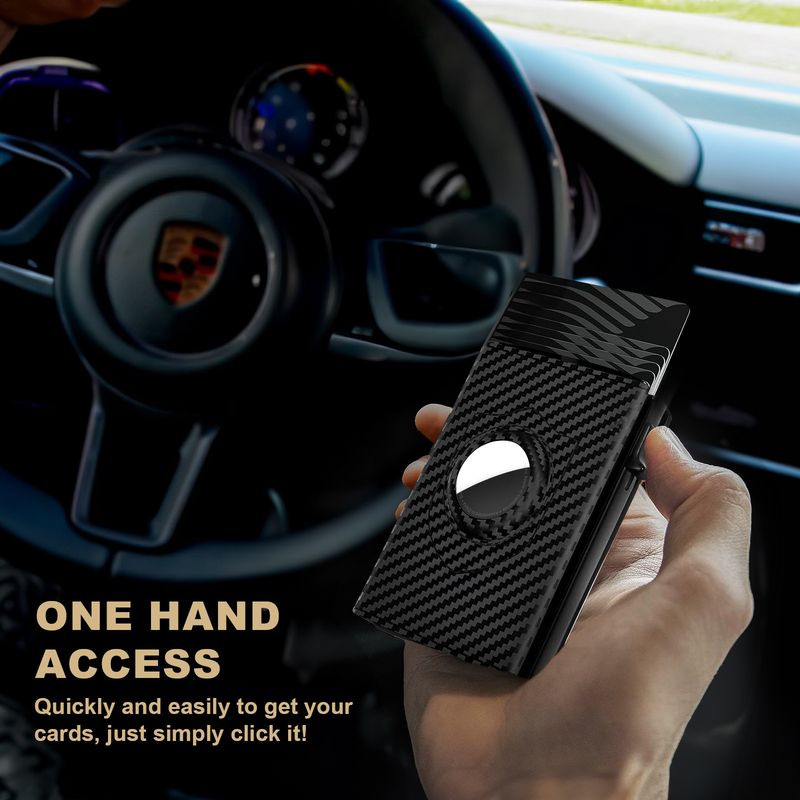 Men's Bags AirTag Wallet AirTag Wallet RFID Technology Credit Card Holder With Minimalist Men's Wallet_voghion.com