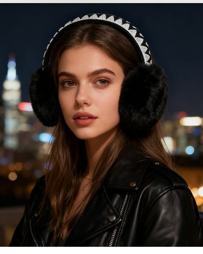 New Winter Rabbit Warmers Protection Anti-Freeze Fur Covers European And American Style Women's Plush Cold-Proof Ear_voghion.com