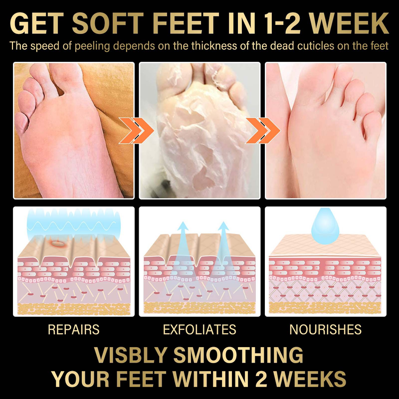 Lavendel Jaysuing Peeling-Fußmaske, feuchtigkeitsspendend, risshemmend, feuchtigkeitsspendend, Hautpeeling und Fußpflege_voghion.com