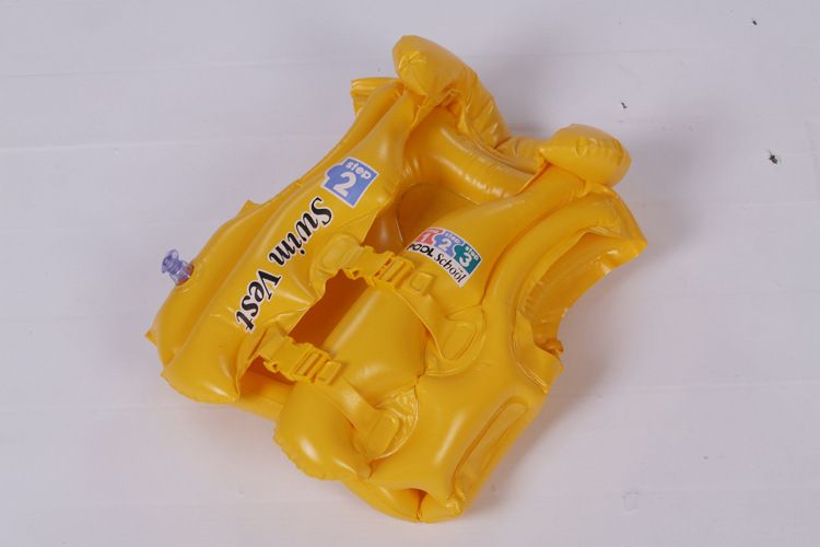 Original INTEX Children's Inflatable Swimming Vest Swimsuit Life Jacket Three Air Chambers Adjustable 58660_voghion.com