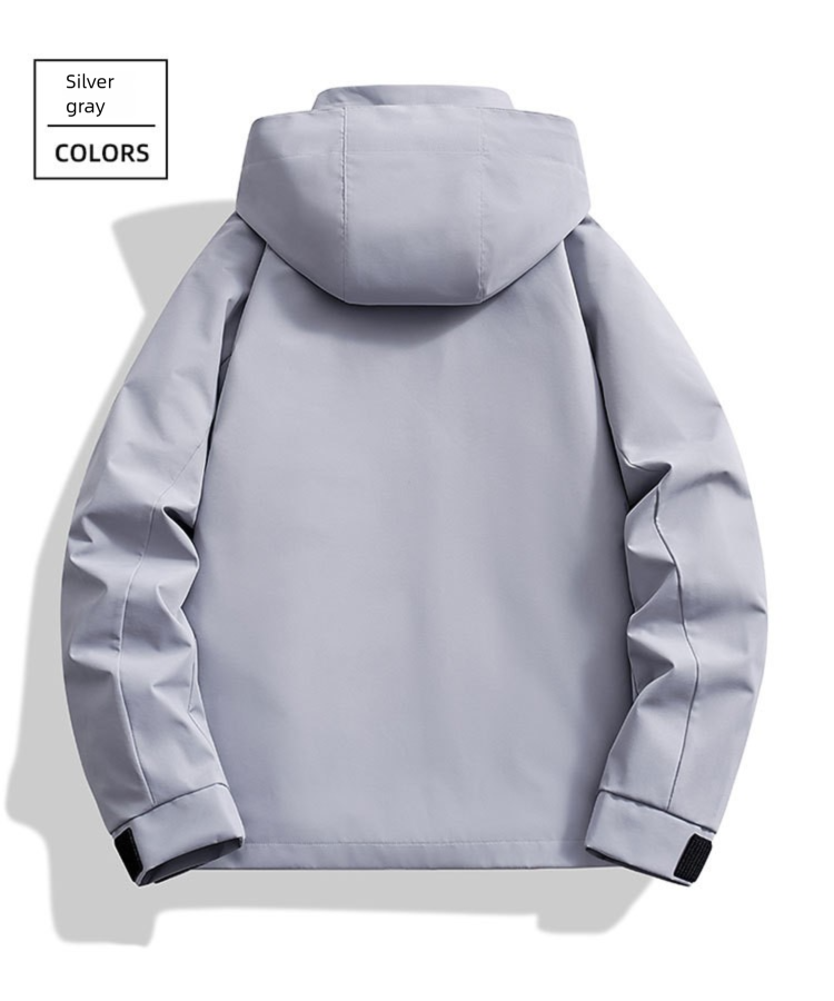 2025 Model 3-in-1 Men's Outdoor Hiking Couple Style Detachable Waterproof Solid Color Mountain Series Jacket For Women_voghion.com
