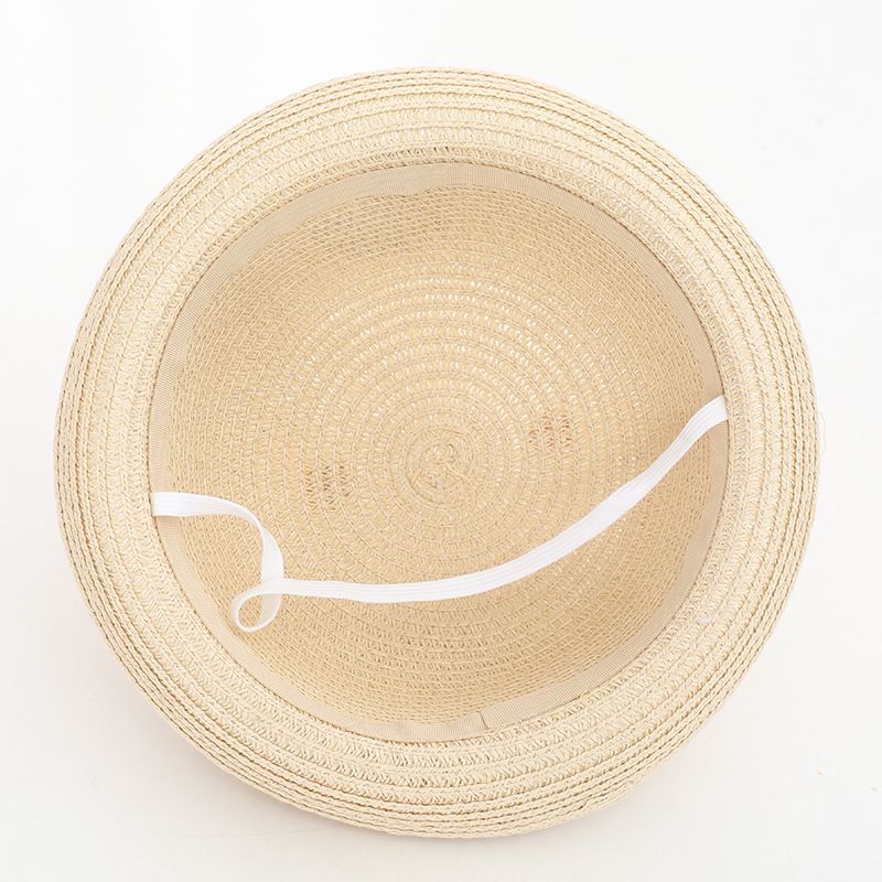 Ensemble de sacs en paille pour animaux de dessin animé, pare-soleil d'été, crème solaire et chapeau de pêcheur mignon pour enfants_voghion.com
