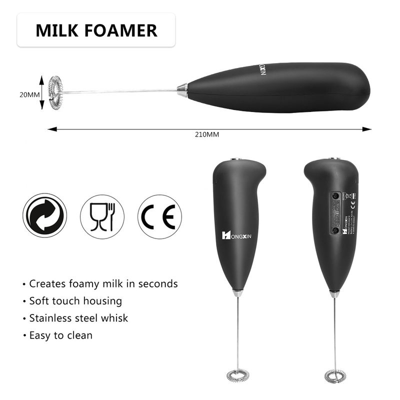 Milchaufschäumer Handheld Schäumer Kaffeemaschine Schneebesen Schokolade/Cappuccino Rührer Mini Portable Mixer Küche Schneebesen Werkzeug_voghion.com