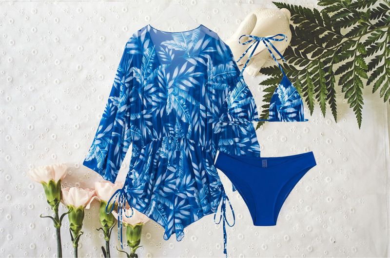 New Style Bikini Three-Piece Loose Sexy Mesh Two-Piece Swimsuit For Women_voghion.com