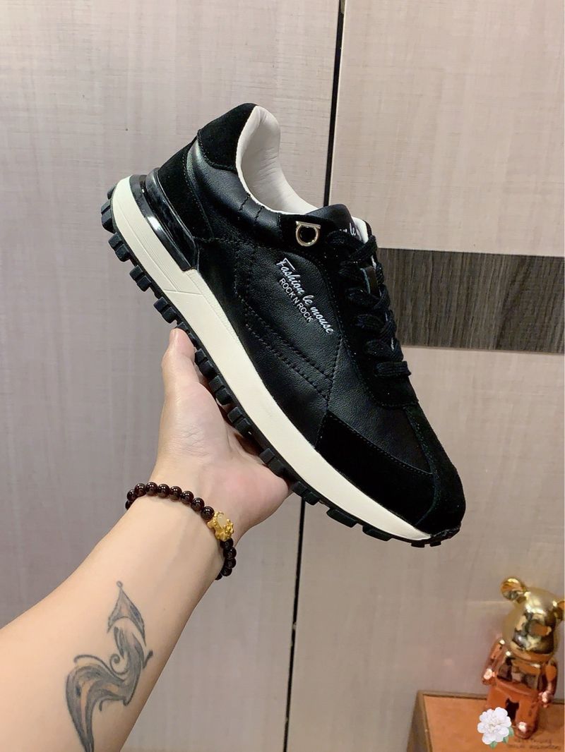 1:1 Brand Original Box High-End Breathable Genuine Casual Men's Leather Shoes New Version Lightweight Versatile Sneakers_voghion.com