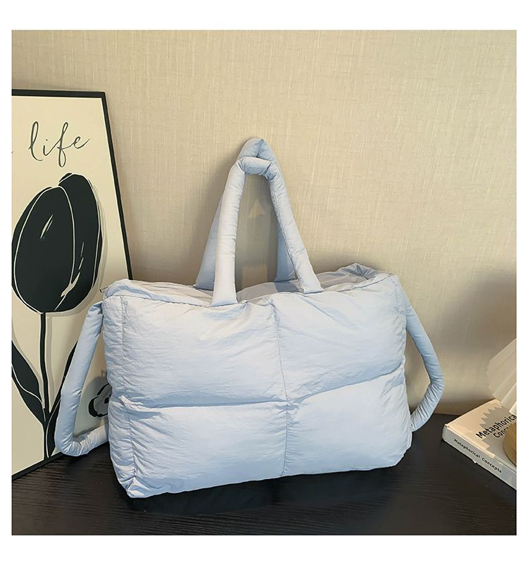 Cotton Bag Down Bag Female Large Capacity Leisure Tote Bag Ladies Commuter Shoulder Bag_voghion.com