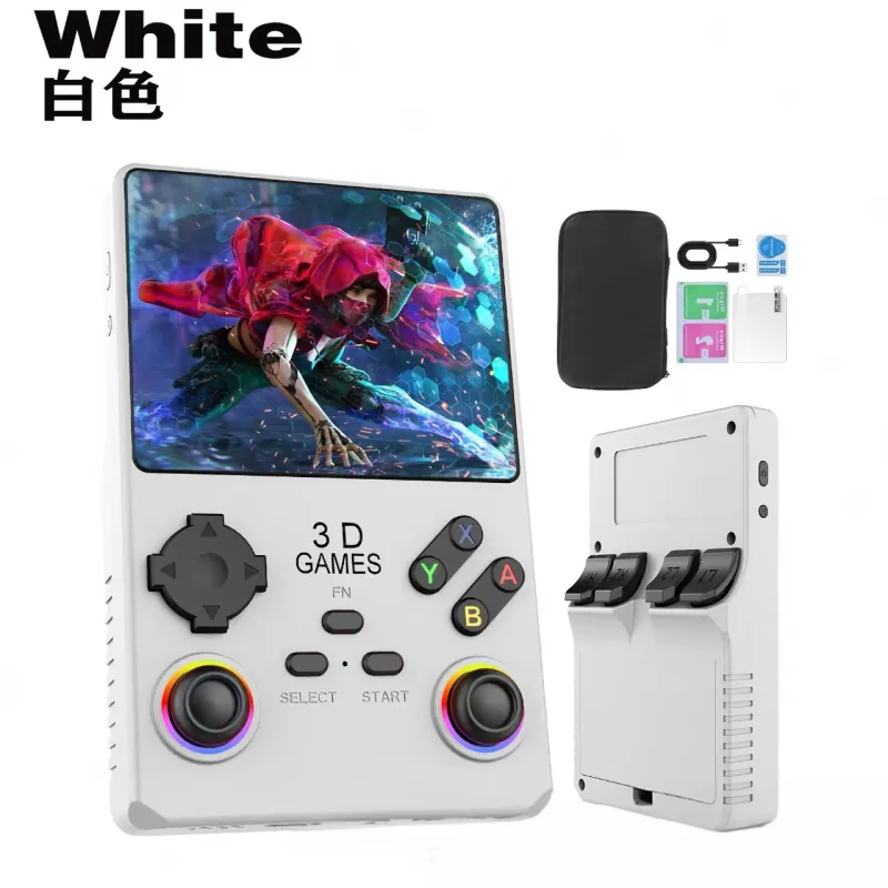 2025 V40MAX Handheld Game Console 4'' IPS Screen 4000mah Battery Joystick RGB Lighting Effect 256GB With More Than 40000_voghion.com