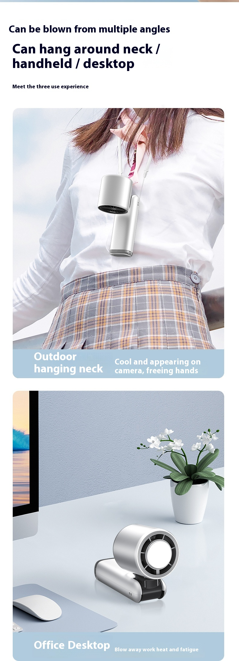 2025 New Folding Portable Fan Usb Rechargeable, High-speed Cooling, Handheld Fan 199 Speed Inverter_voghion.com