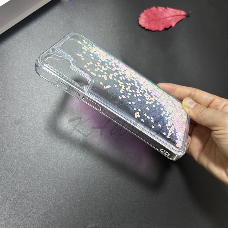 A15 Case Floating Glitter Liquid Bling Cover For Samsung A05s A35 A55 A73 A16 A33 A53 A32 4G Quicksand Phone Funda Coque_voghion.com
