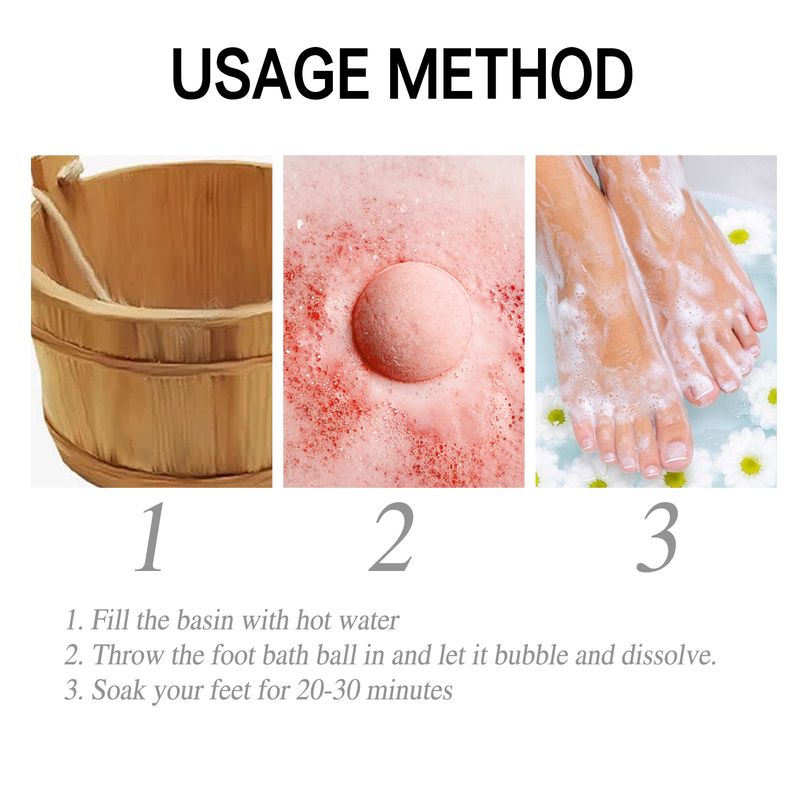 Fußbadeball spendet Feuchtigkeit, repariert, verhindert Trockenheit, Rissbildung, Peeling, reinigt, lindert Körperbeschwerden, vertreibt Kälte, verteilt Feuchtigkeit_voghion.com