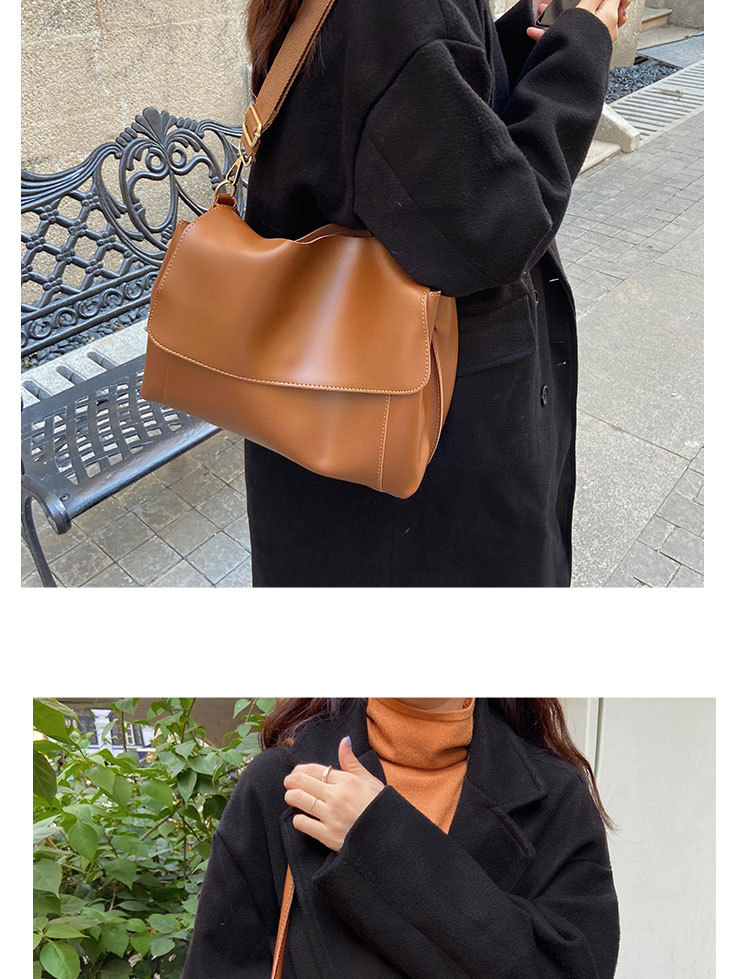 Borsa di grande capacità, Autunno e inverno, Nuovo stile alla moda ed elegante, Valigetta semplice e retrò, Design di nicchia femminile, Borsa a tracolla con una spalla_voghion.com