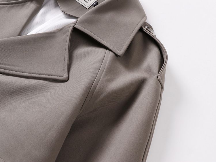 Men's Clothing style lapel long large size loose jacket men's windbreaker men's style high end sense of cool knee length shoulder pad coat_voghion.com