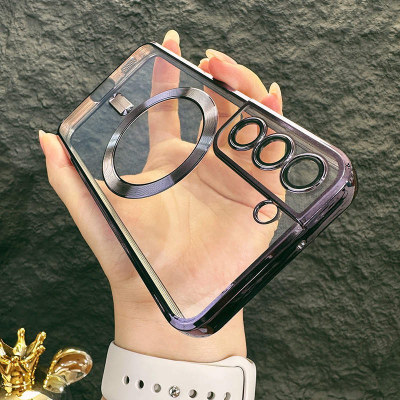 CD Pattern Clear Case For Samsung Galaxy S21 S22 S23 S24 S25 Plus S24Ultra S22Ultra S25Ultra S21FE Shockproof Soft Cover_voghion.com