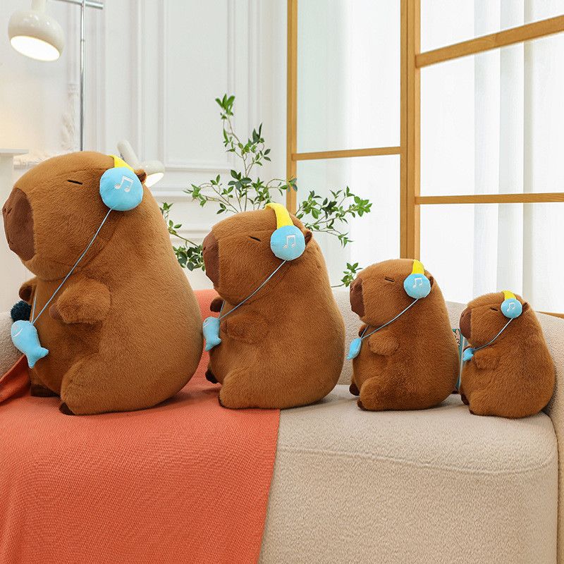 Adorable Magical Capybara Plush Toy With Headphones Perfect For Kids Gift Halloween_voghion.com