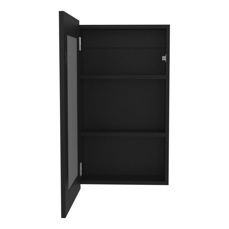 Medicina 25.7 Specchio Porta Mensole H 1 Mobile Nero 3 1_voghion.com