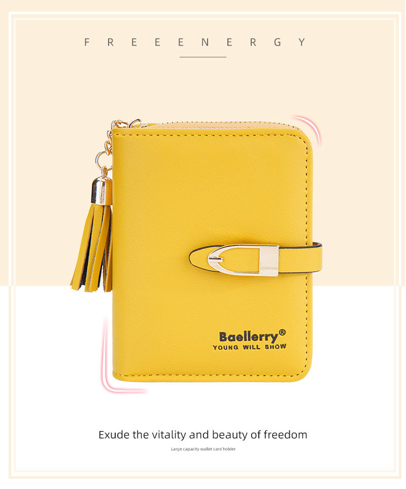Baellerry Women's Wallet New Product Vertical Zipper Coin Purse For Women Fashion Print Multi-card Wallet_voghion.com