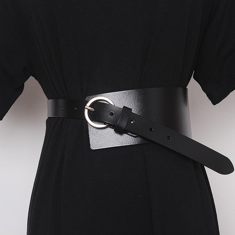 Ceinture de manteau pour femmes, large ceinture, accessoires décoratifs avec jupe et pull, ceinture de taille marron noir à la mode et polyvalente_voghion.com
