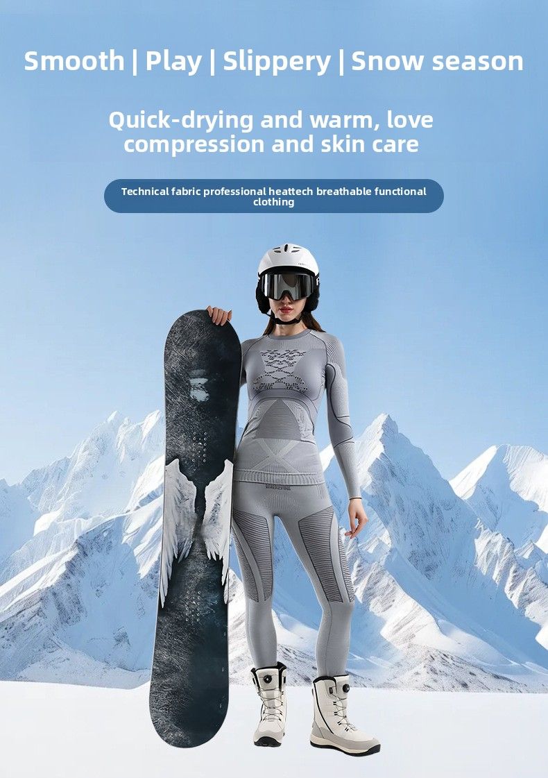 Autumn And Winter Polypropylene Quick-Dry Women's Underwear Compression Moisture-Wicking Sweat-Wicking Thermal Outdoor_voghion.com