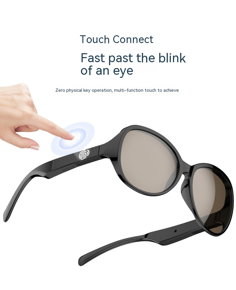 Nove pametne naočale F07 s tehnologijom Touch The Black, slušanjem glazbe i Bluetooth audio naočalama_voghion.com