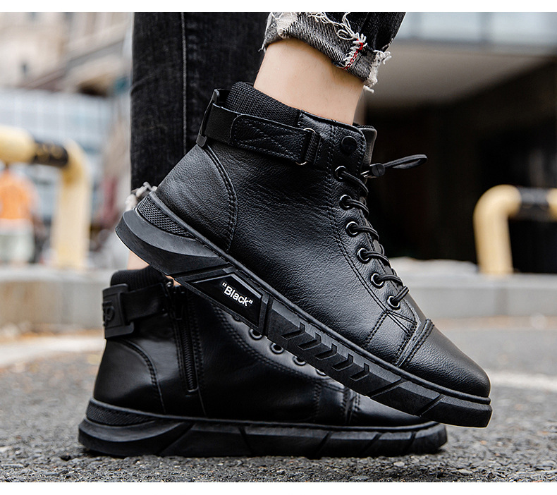 Herbst und Winter Neue Arbeitsstiefel Herren Outdoor Sportstiefel Freizeitschuhe Arbeitsstiefel_voghion.com