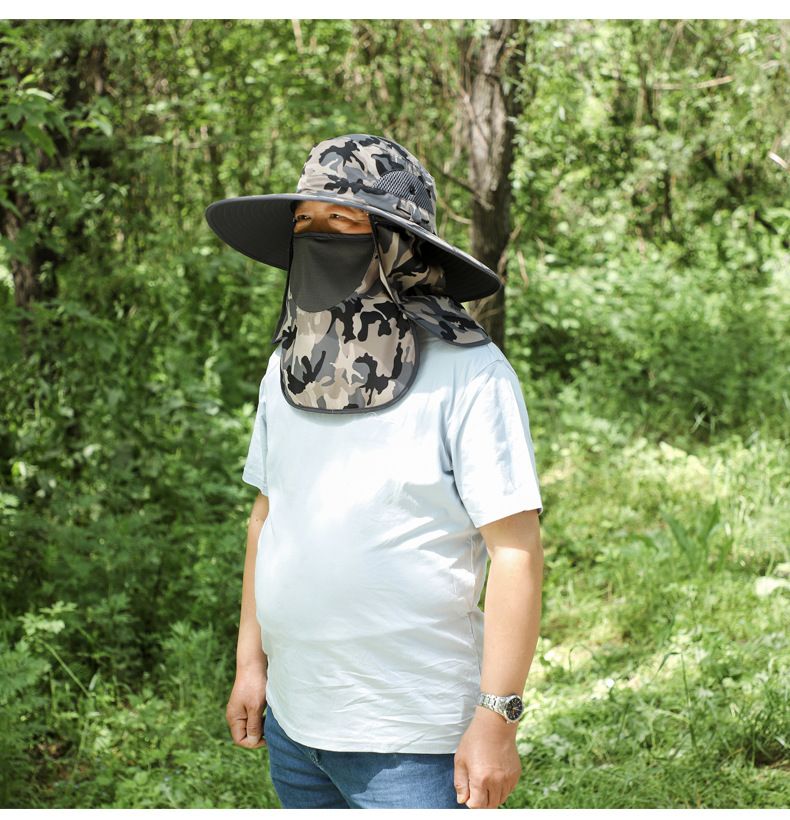 Cappello da pescatore estivo da uomo XXL - Taglia extra large per testa e viso grandi - Protezione UV UPF 50+_voghion.com