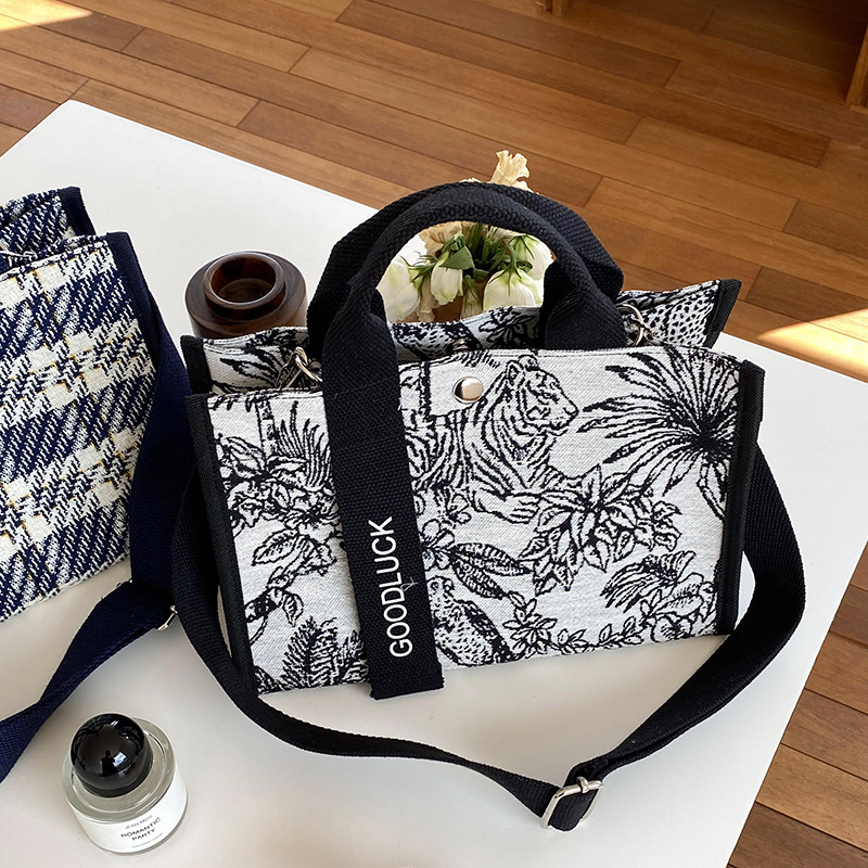 Hersteller tragbare diagonal kleine tasche ins tasche streifen schulter leinwand tasche frauen tasche_voghion.com