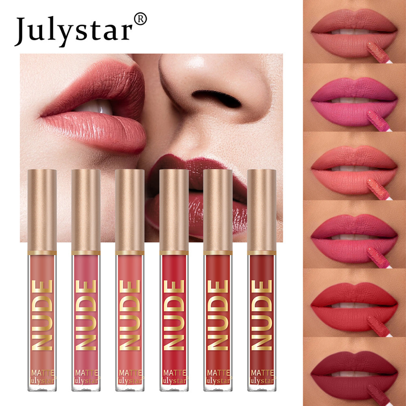 Makeup matte velvet, fading gloss, natural and long-lasting three-dimensional, non stick to cup lip gloss lipstick_voghion.com