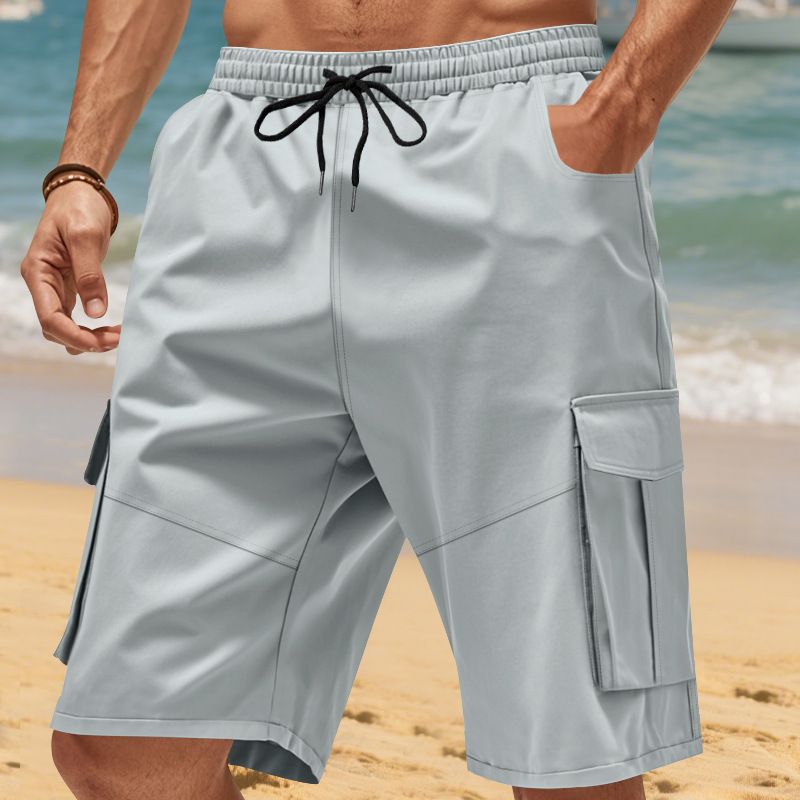 Herrenbekleidung Sommer Lose Lässige Multi Pocket Arbeitskleidung Squat Sport Casual 5 Punkt Shorts_voghion.com