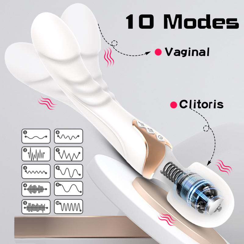 Leistungsstarker Vibrator Dildos Zauberstab Frauen Klitoris Stimulator G Spot Massager 10 Modi Masturbator Erwachsene Sex Spielzeug Für_voghion.com