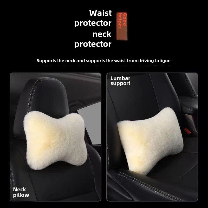Wholesale car plush headrest waist support a pair of car neck pillow car waist support waist support rabbit plush car waist support_voghion.com