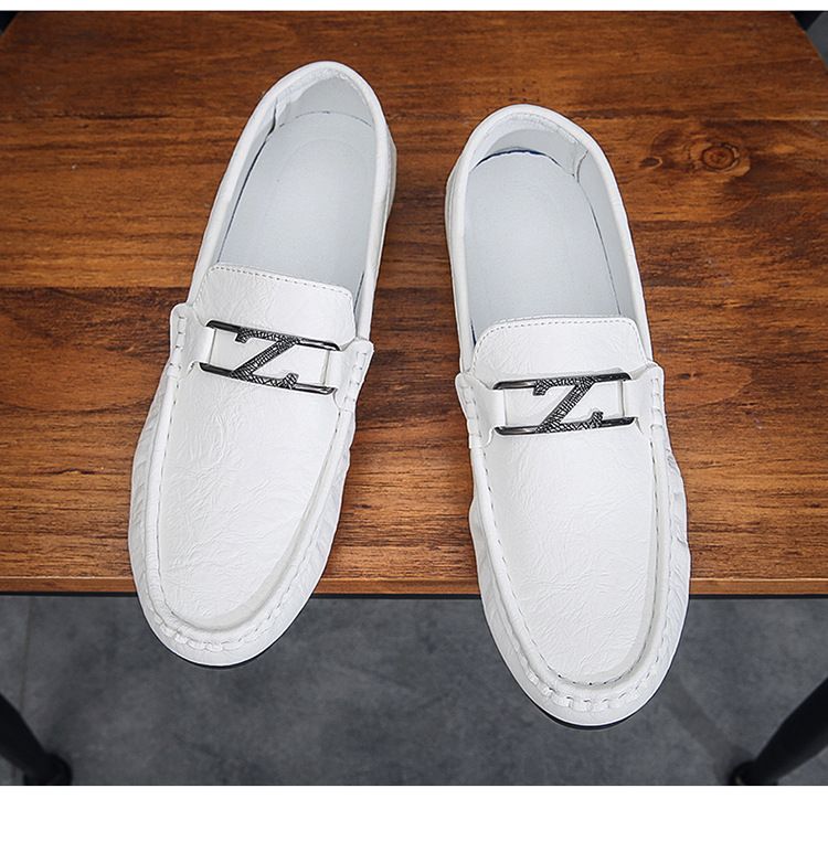 Herrenschuhe Bean Schuhe Sommer Neue Mode Weiche Sohle Weiche Oberfläche Casual Lederschuhe_voghion.com