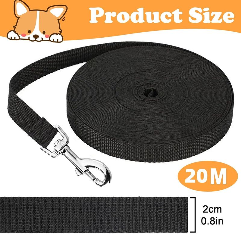 Schleppleine Für Hunde, Schleppleine Für Kleine Hunde, Ausbildungsleine, Robuste Nylon Hundeleine, Lange Hundeleine pour l'entraînement et l'extérieur, idéal_voghion.com
