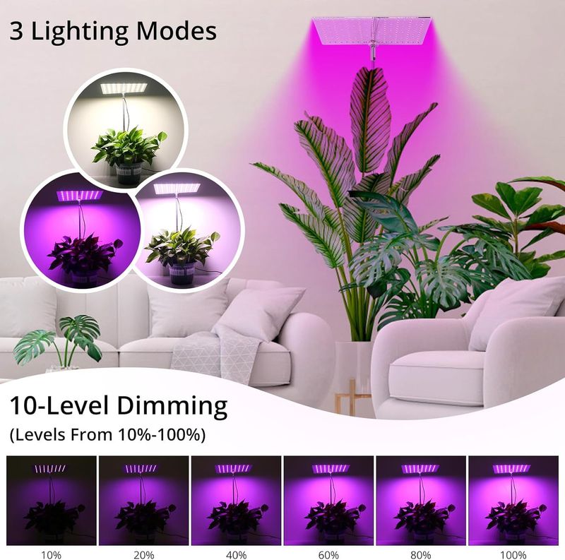 LED Plant Growth Lamp Lifting Full Spectrum Quantum Board Seedling Green Plant Aquarium Succulent Plant Fill Light Factory_voghion.com