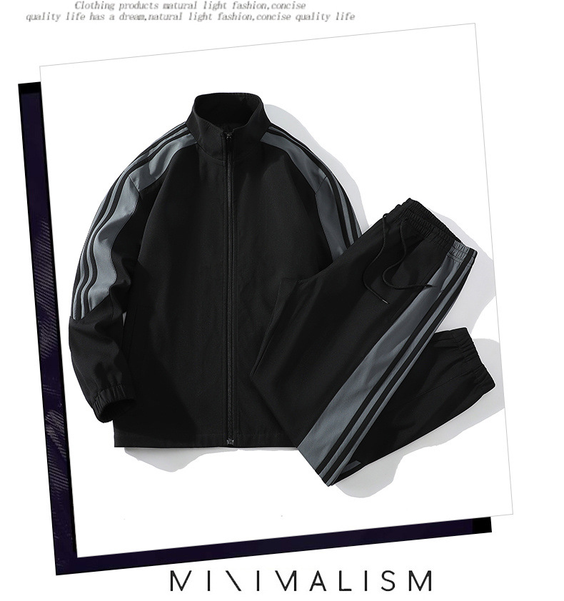 Conjunto de jaqueta masculina da moda primavera-outono 2025 - calça e casaco, roupa casual estilosa para o dia a dia_voghion.com
