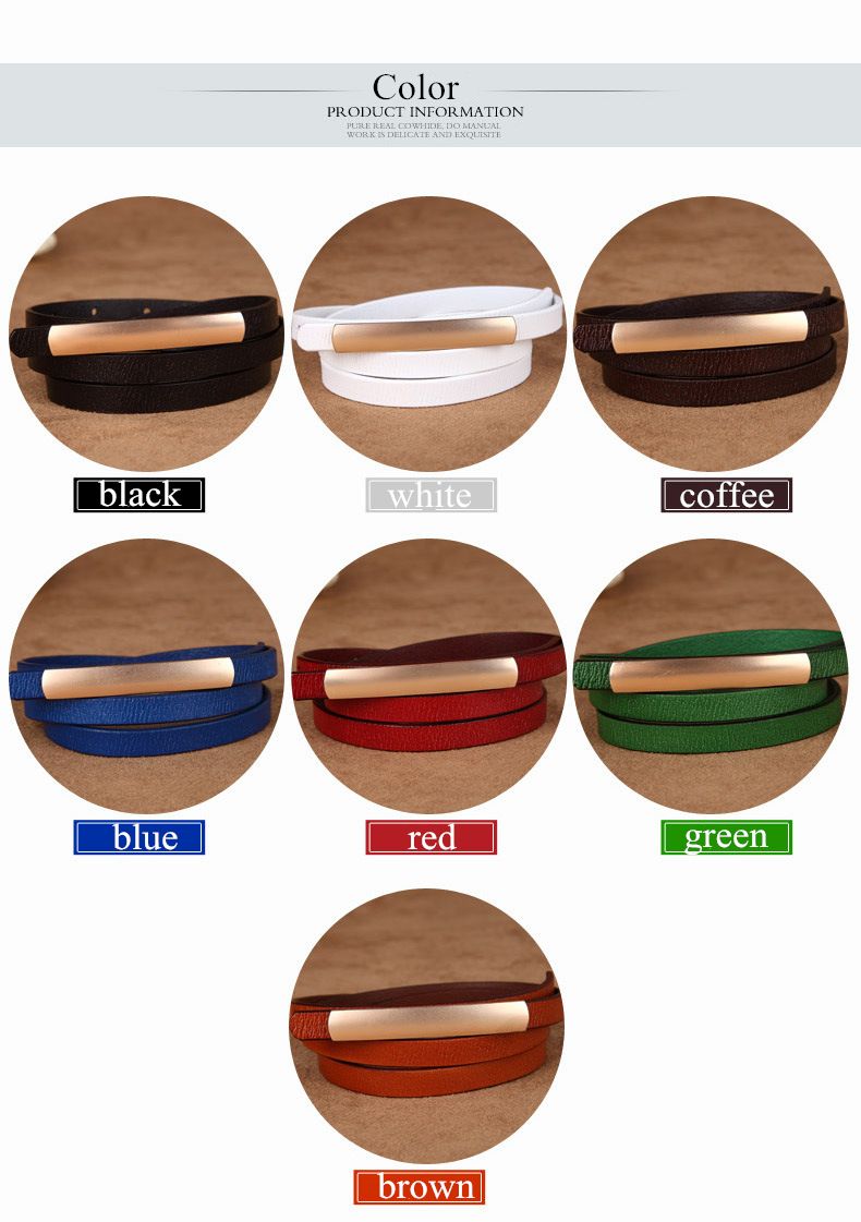 COWATHER Exquisito estilo de moda cinturones de mujer cuero de vaca enuine hebilla de aleación de alta calidad nuevo diseño gratis_voghion.com