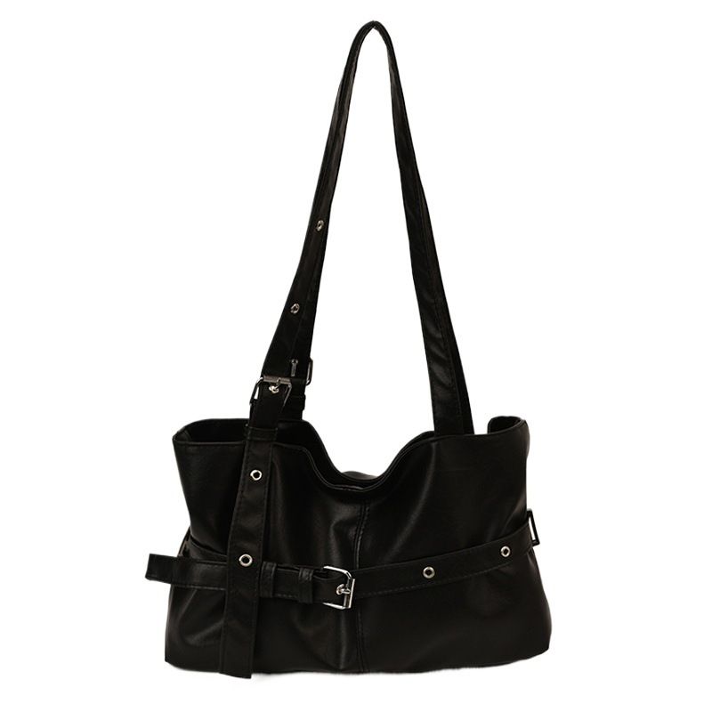 Borsa a tracolla semplice con tracolla singola e cintura, grande capacità, per donna, autunno 2025_voghion.com