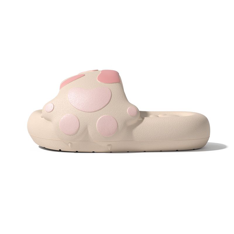 Ciabatte da donna a forma di zampa di gatto, per uso estivo in casa, sandali da bagno antiscivolo con suola spessa, per genitori e figli_voghion.com