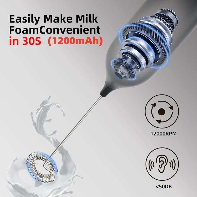 Mini Blender Milk Frother For Coffee Handheld Foam M_voghion.com