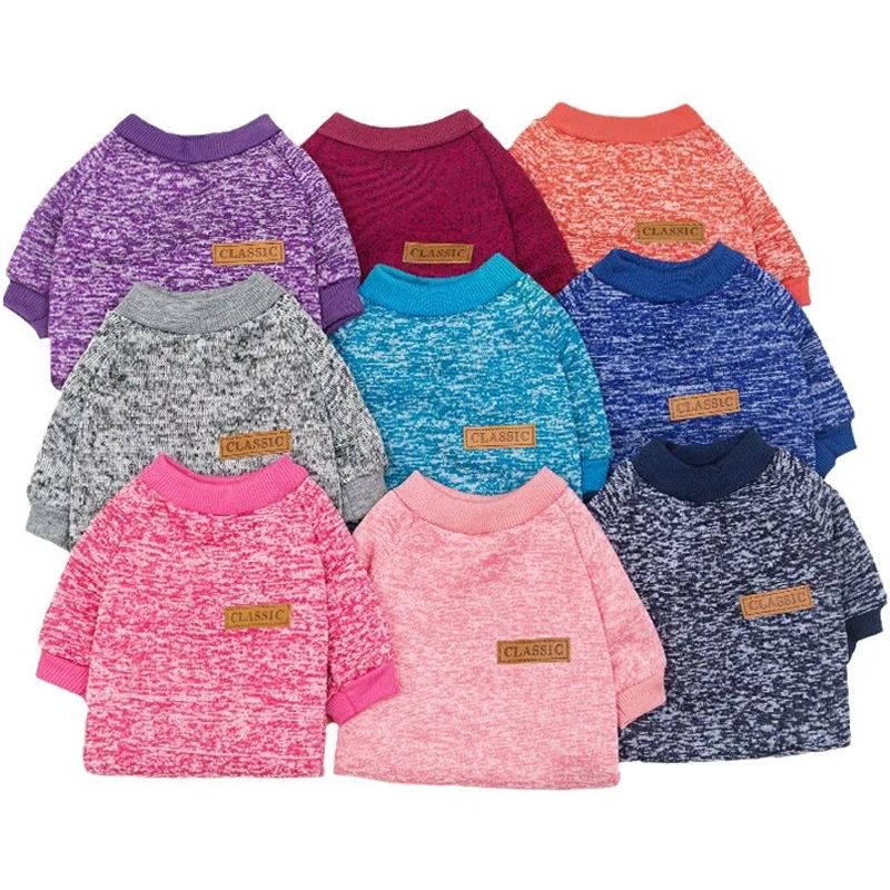 Cat Clothes For Medium Small Dogs Puppy Soft Sweater Autumn Winter Warm Clothing Pet Coat Sweatshirt XS-2XL_voghion.com