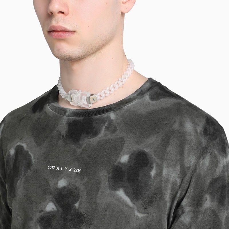 Correct Version 1017 ALYX 9SM Acrylic Transparent PVC Necklace High Street Functional Style Safety Buckle Clavicle Chain_voghion.com