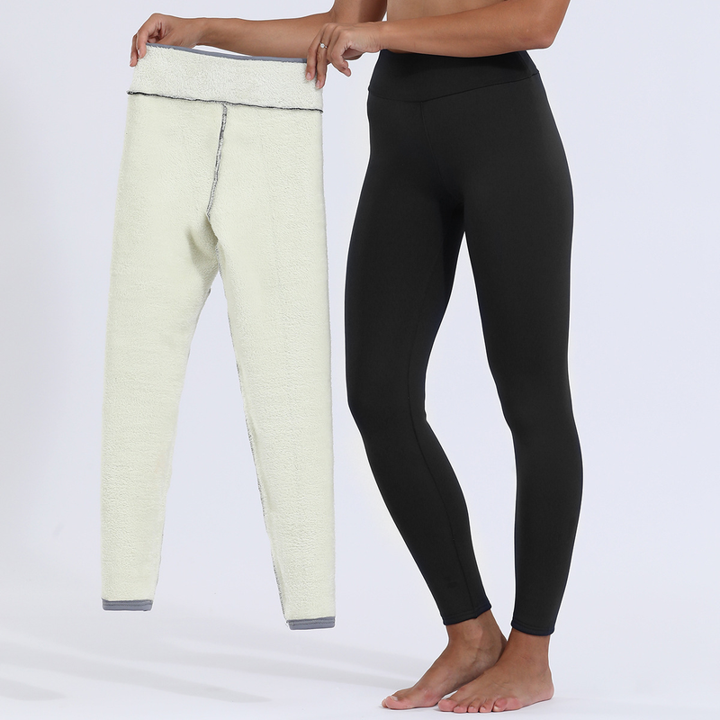 Women's Clothing Popular Spot Large Size Plus Tight Warm Pants Autumn And Winter Lamb Veet Thickened Stretch Leggings_voghion.com