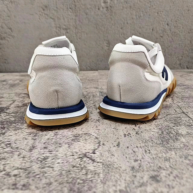 Sports Shoes Men's 2023 New Breathable Leather With Ice Silk Cloth Soft Bottom German Training Casual Trend All-Match Forrest Gump_voghion.com